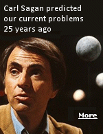 ''I have a foreboding of an America in my children's or grandchildren's time - when the United States is a service and information economy; when nearly all the key manufacturing industries have slipped away to other countries; when awesome technological powers are in the hands of a very few, and no one representing the public interest can even grasp the issues.''